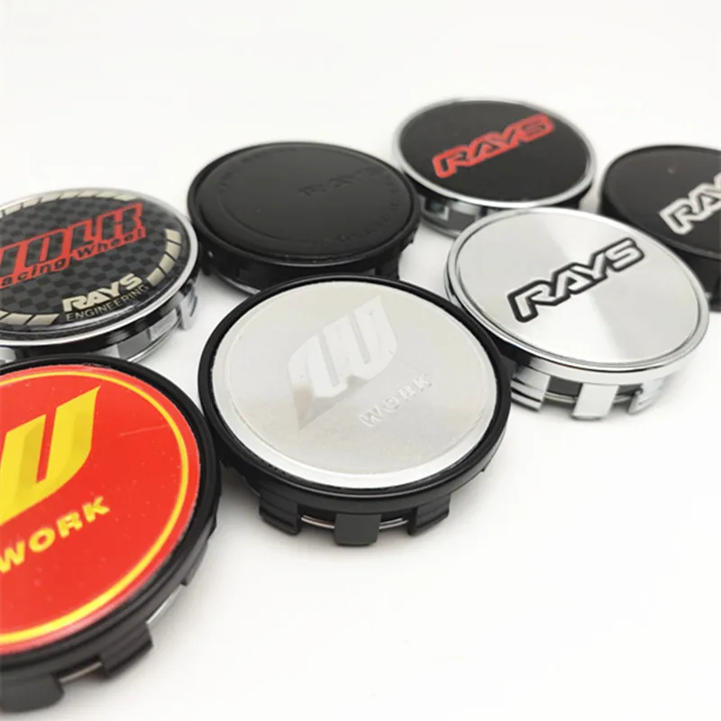 

4pcs 54mm 50mm W Work Rays Advan Wheel Center Hub Caps for Nissan GTR Car Stlying Accessories