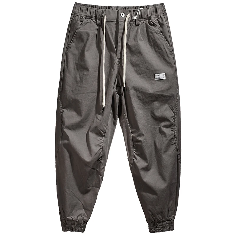 

Loose drawstring casual pants men's fashion all-in-one leggings retro Harlan pants