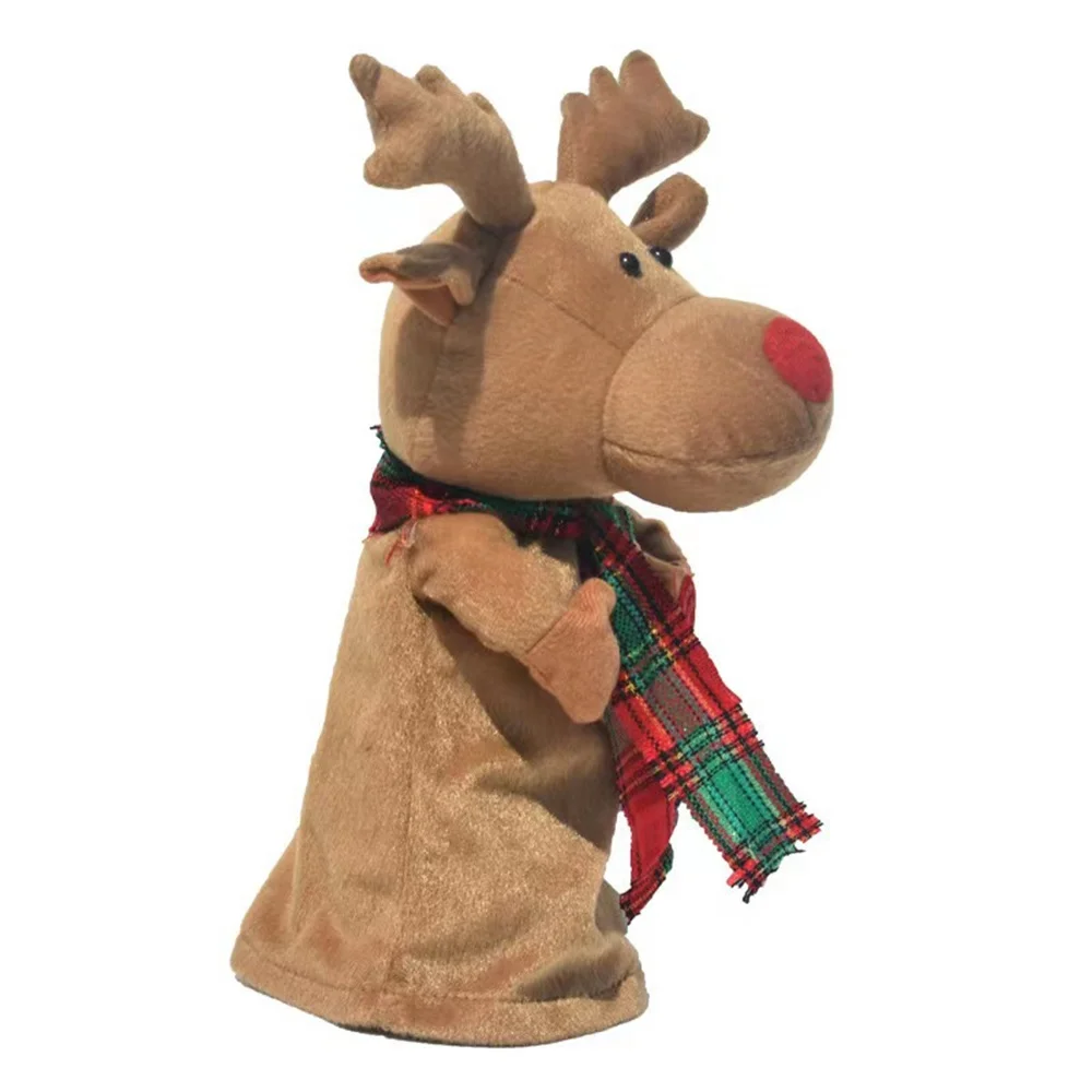 

Christmas Singing Reindeer Ornament Delicate Classic Reindeer Ornament for Home Christmas Party Decoration