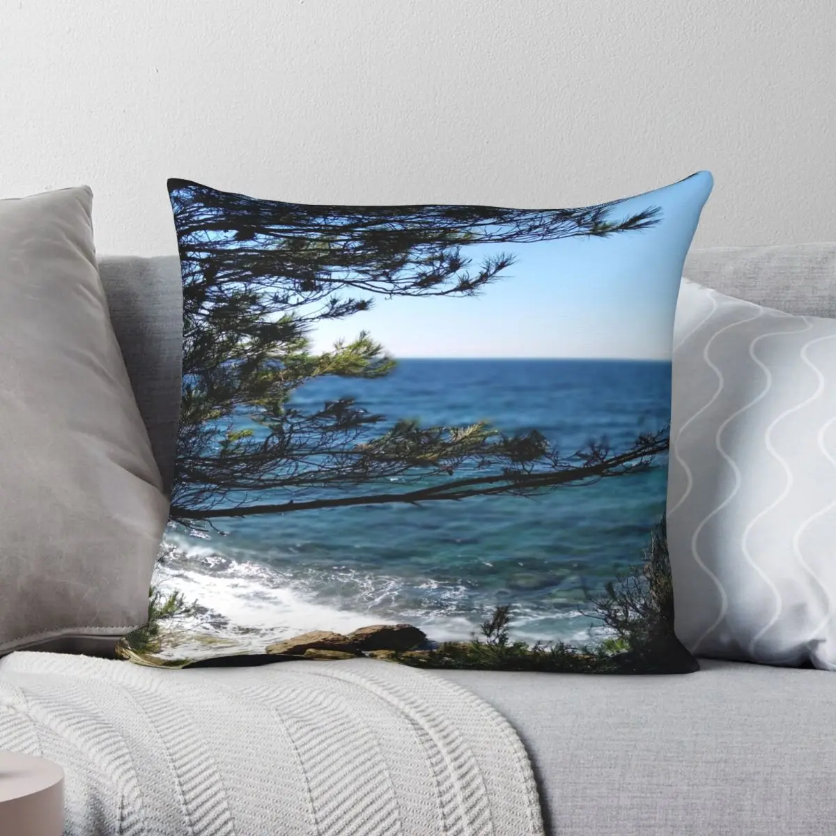 

Наволочка из полиэстера и льна, на молнии