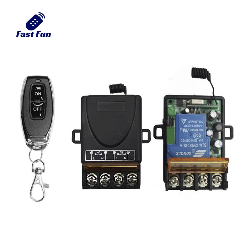 

Universal Ac 85-250V 1 Ch 433Mhz Wireless Transmitter And Receiver Set