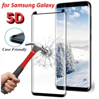9h curved edge 5d tempered screen glass protector for samsung galaxy s8 s8 plus s9 s9 plus note8 note9 note10 protectors