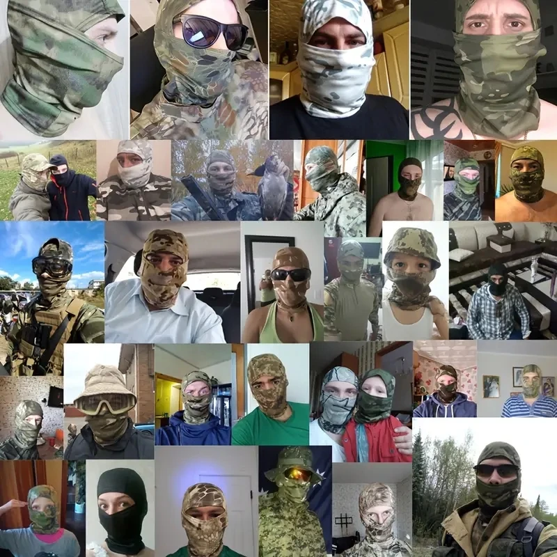 Военная Камуфляжная Балаклава Для Активного Отдыха Езды На Велосипеде Рыбалки