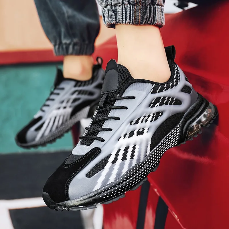 Men's Golf Shoes Mesh Breathable Fitness Golf Training Sneakers Men's Outdoor Lightweight Workout Jogging Shoes