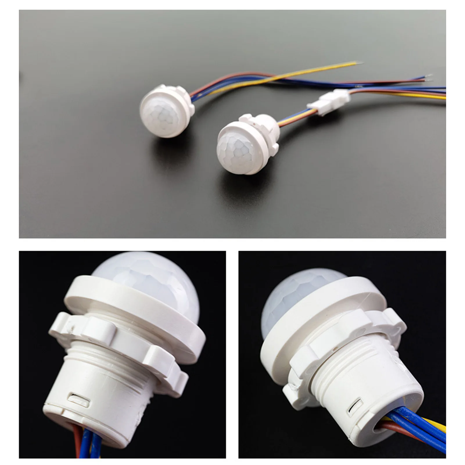 

Инфракрасный датчик движения, Переключатель PIR, мини-детектор для стен, активированный движением, с проводами для дома