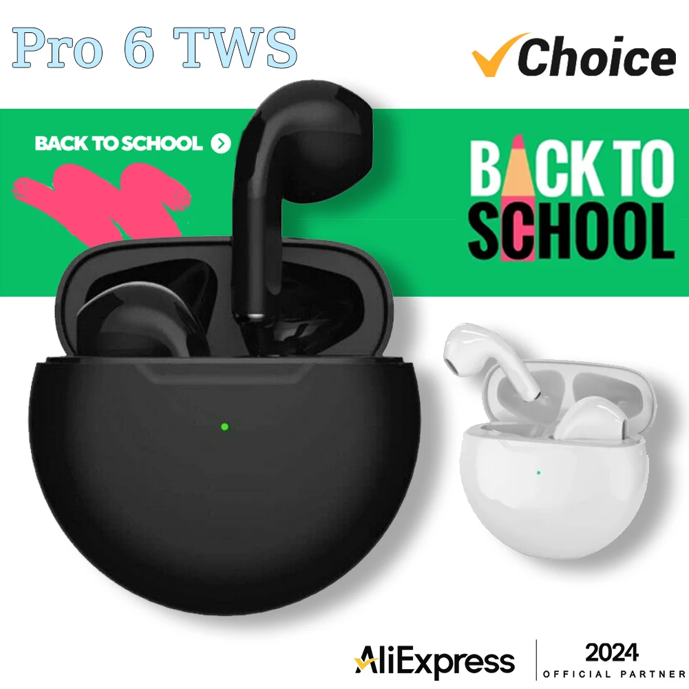 Bluetooth наушники Mini Pro 6 TWS беспроводные 5 0 стереогарнитура Pro6 с микрофоном для Iphone