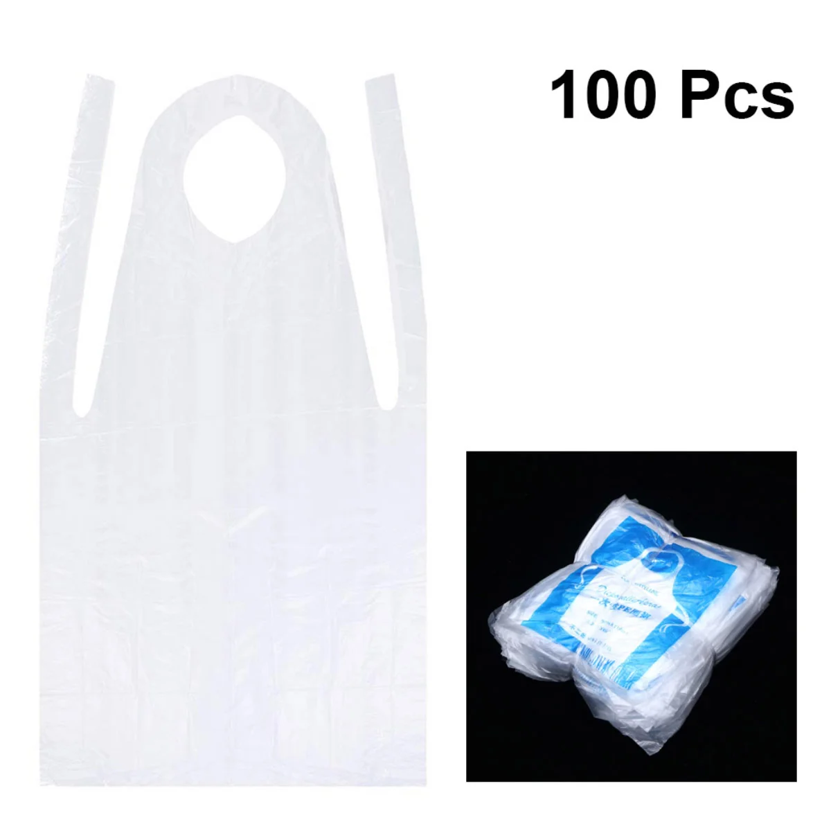 

Apron Aprons Disposable Barber Cooking Waterproofcapepaint Adults Hair Barbecue Gown Coloringpoly Haircut Throw Kitchen Vinyl
