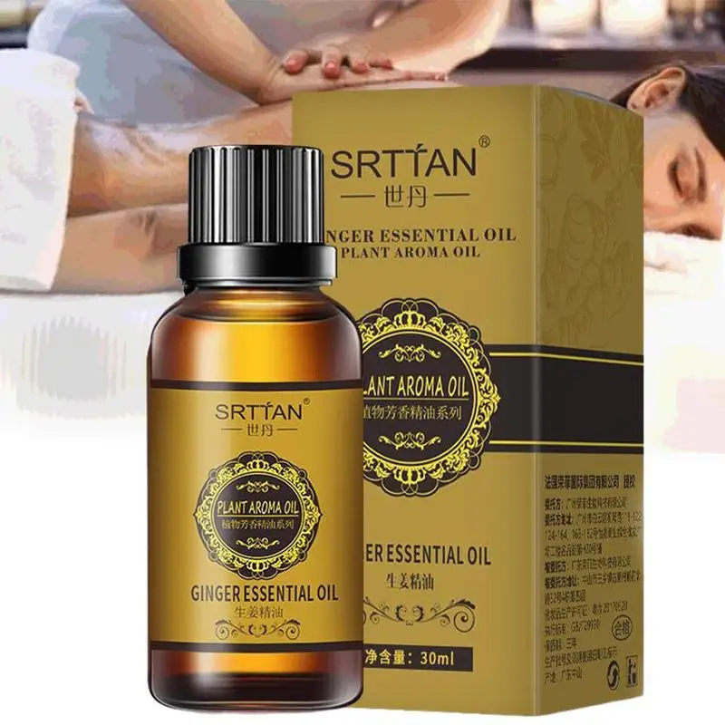 

30ml Natural Belly Drainage Ginger Essential Oil Therapy Lymphatic Drainage SPA Body Massage Essential Oils Relaxing Pain Relief