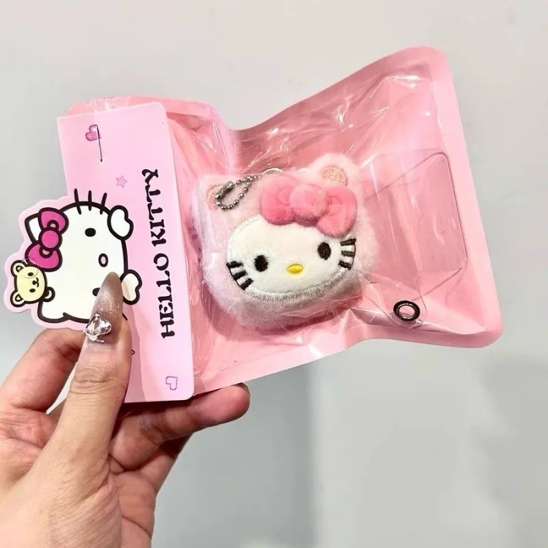 Kawaii Sanrio Hellokitt Y плюшевый кулон аниме милый двусторонний брелок для мобильного