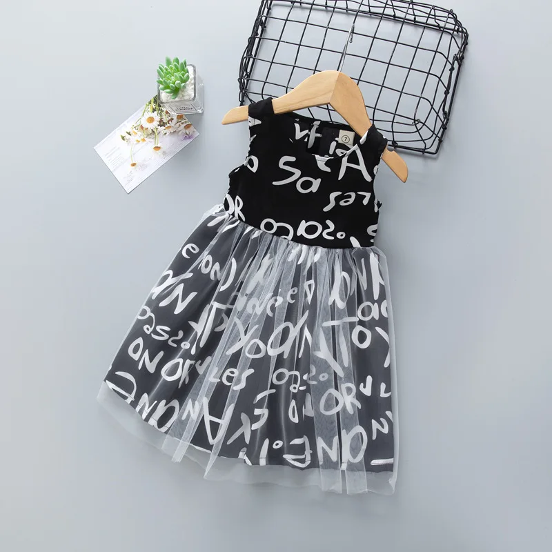 

Summer New Girls Dress Kids Floral Strawberry Dress Chiffon Mesh Princess Skirt Children's Clothing Fashion Dress for Girls