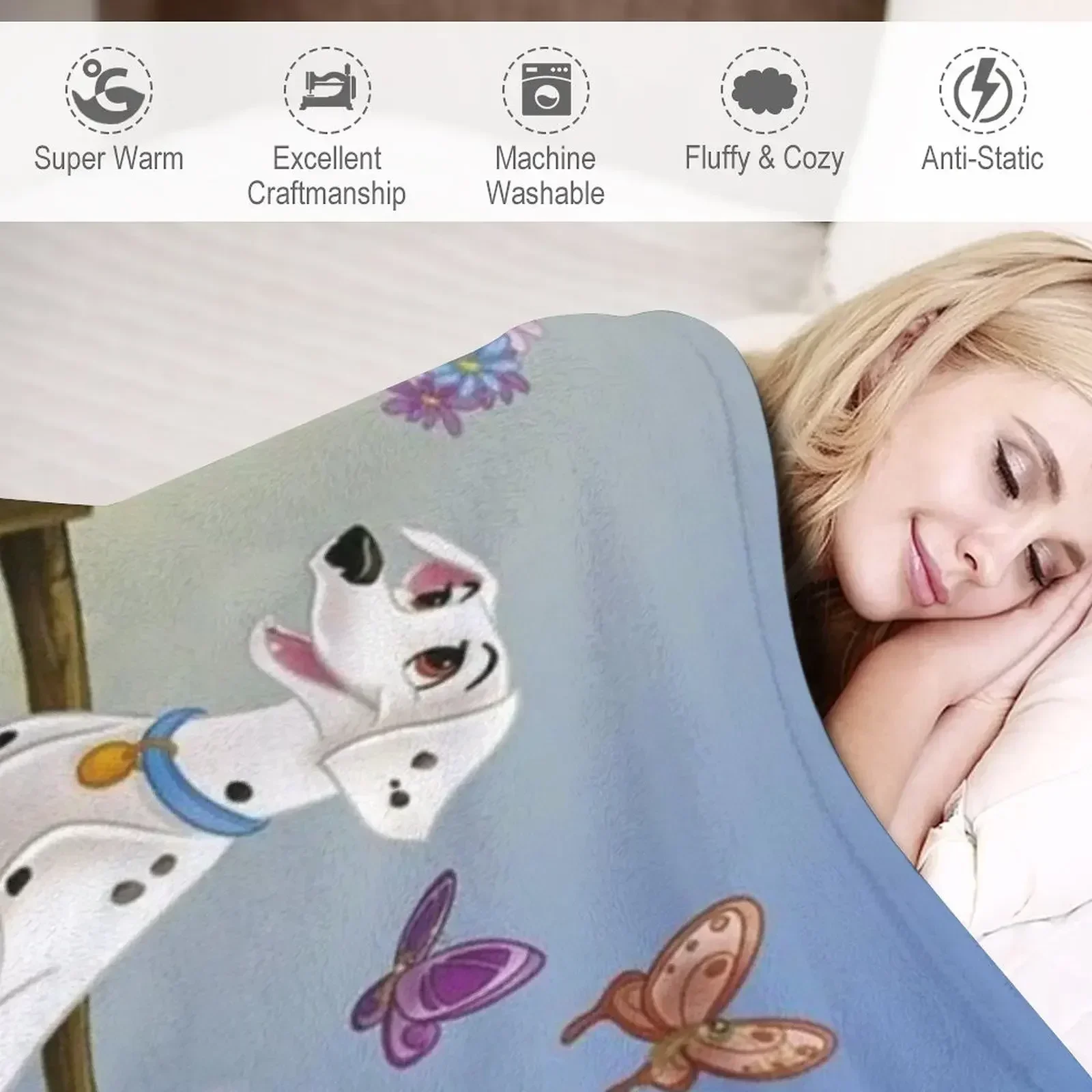 Даламатины и красивый день. Одеяло для гигантского дивана. Волосатые одеяла