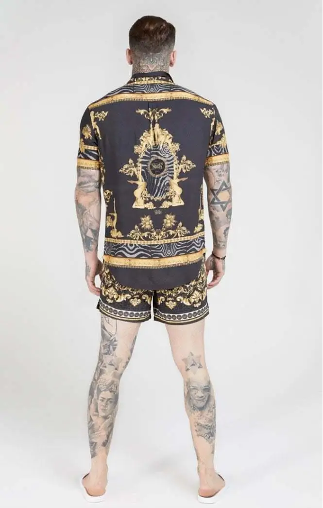 

SikSilk Gold Resort Men's Shirt