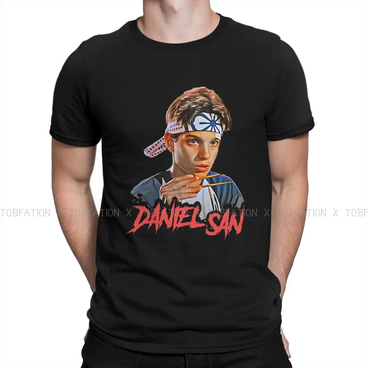 

DANIEL SAN KARATE KID TShirt For Men Cobra Kai Tops Novelty T Shirt Soft Printed Fluffy Creative Gift