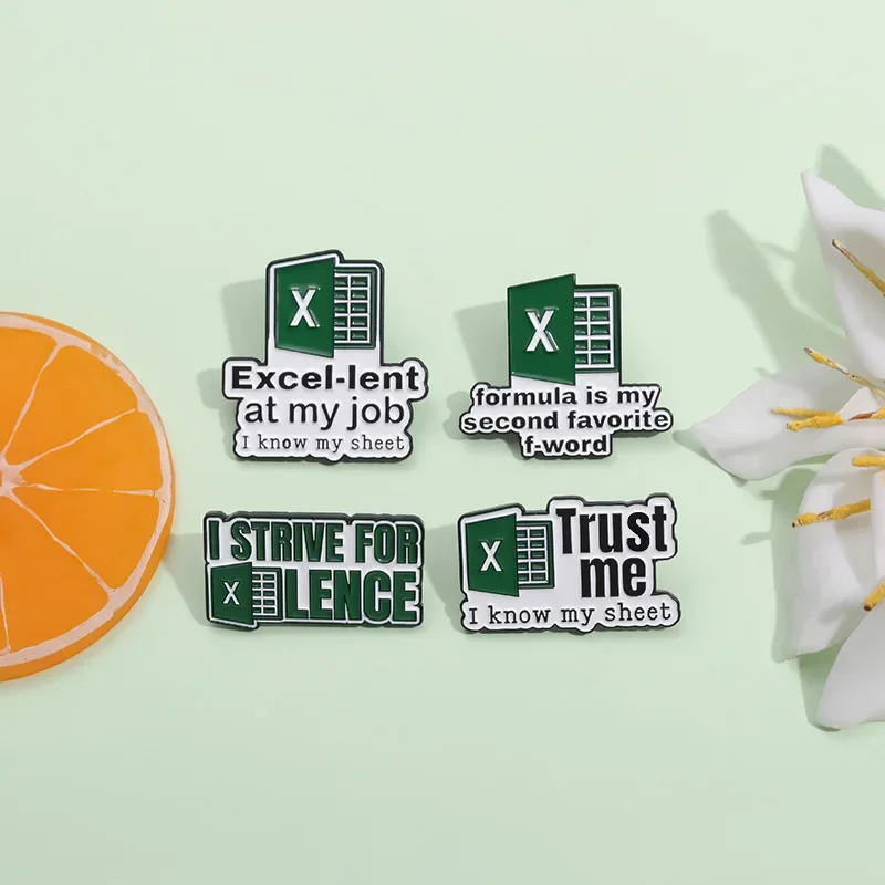 Забавная рабочая табличка эмалированные булавки мой лист формула — мое второе