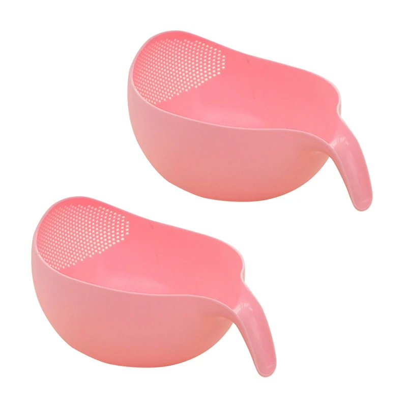 

Big Deal 2X Durable Rice Washing Filter Strainer Kitchen Tool Beans Peas Sieve Basket Colanders Cleaning Gadget Filtering