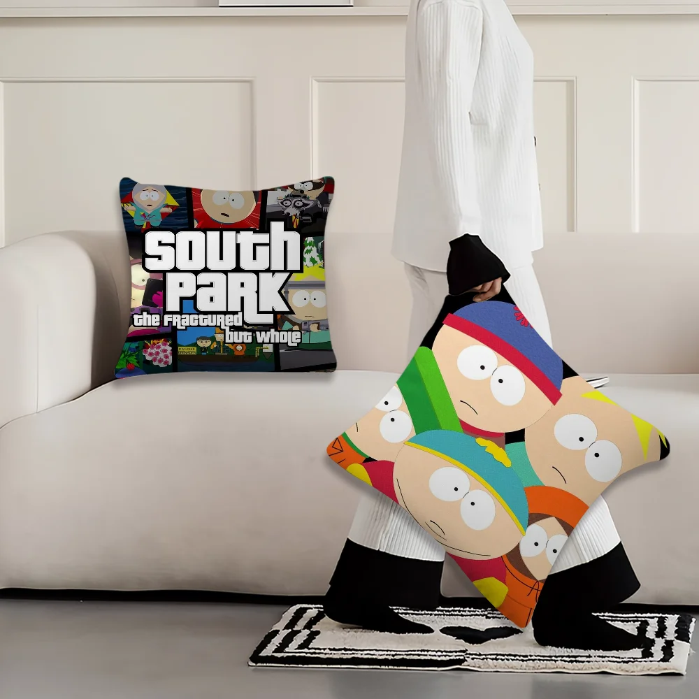 Наволочка с рисунком П-Парка для дивана спальни гостиной офиса прикроватная