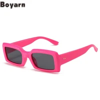 boyarn 2022 international station net red ins small frame sunglasses fashion square jelly sunglasses multi color punk glasses