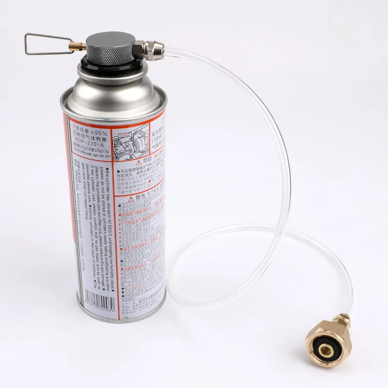 Card Butane Gas Tank Inflation Valve Adapter Gas Tank Inflatable Outdoor Camping Long Cylinder Accessories