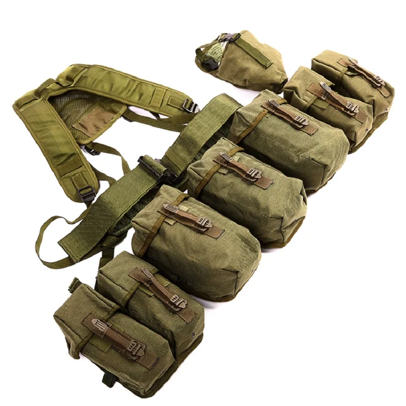 

British Military Version Early Green System Strap/Dual Magazine Bag
