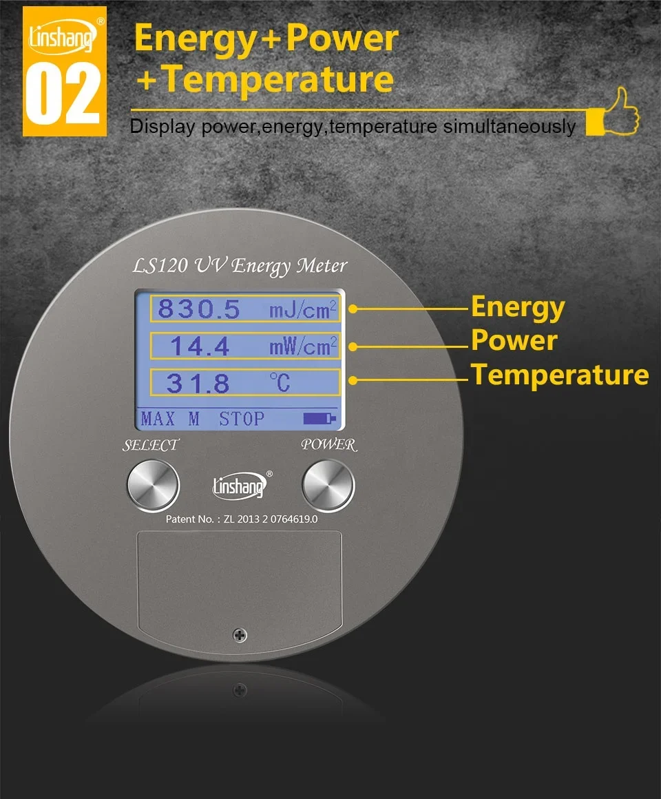 LS120 УФ измеритель энергии УФ-излучение и измерение температуры