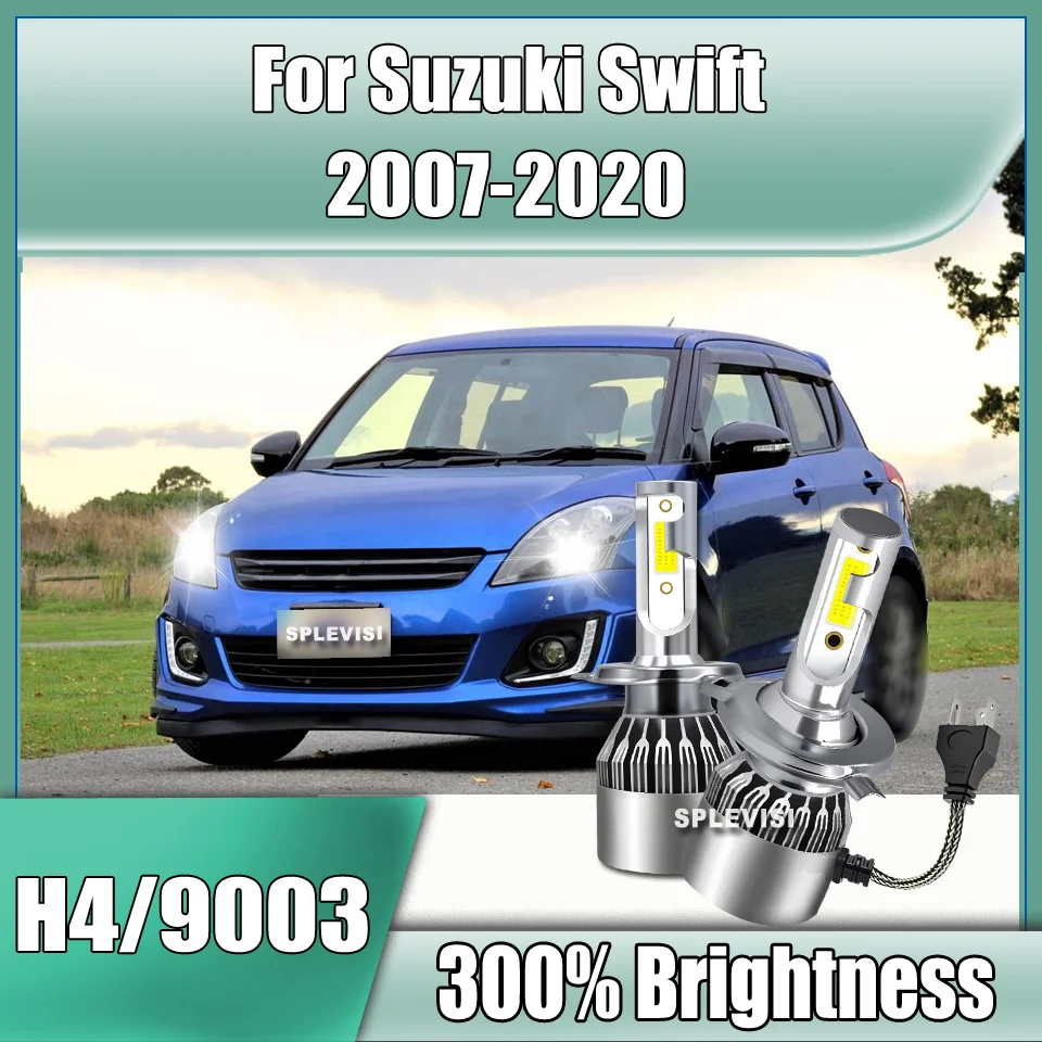 Фото Светодиодные фары H4 лампы 6000K для Suzuki Swift 2007-2011 2012 2013 2014 2015 2016 2017 2018 2019 2020 с направляющей для установки №1