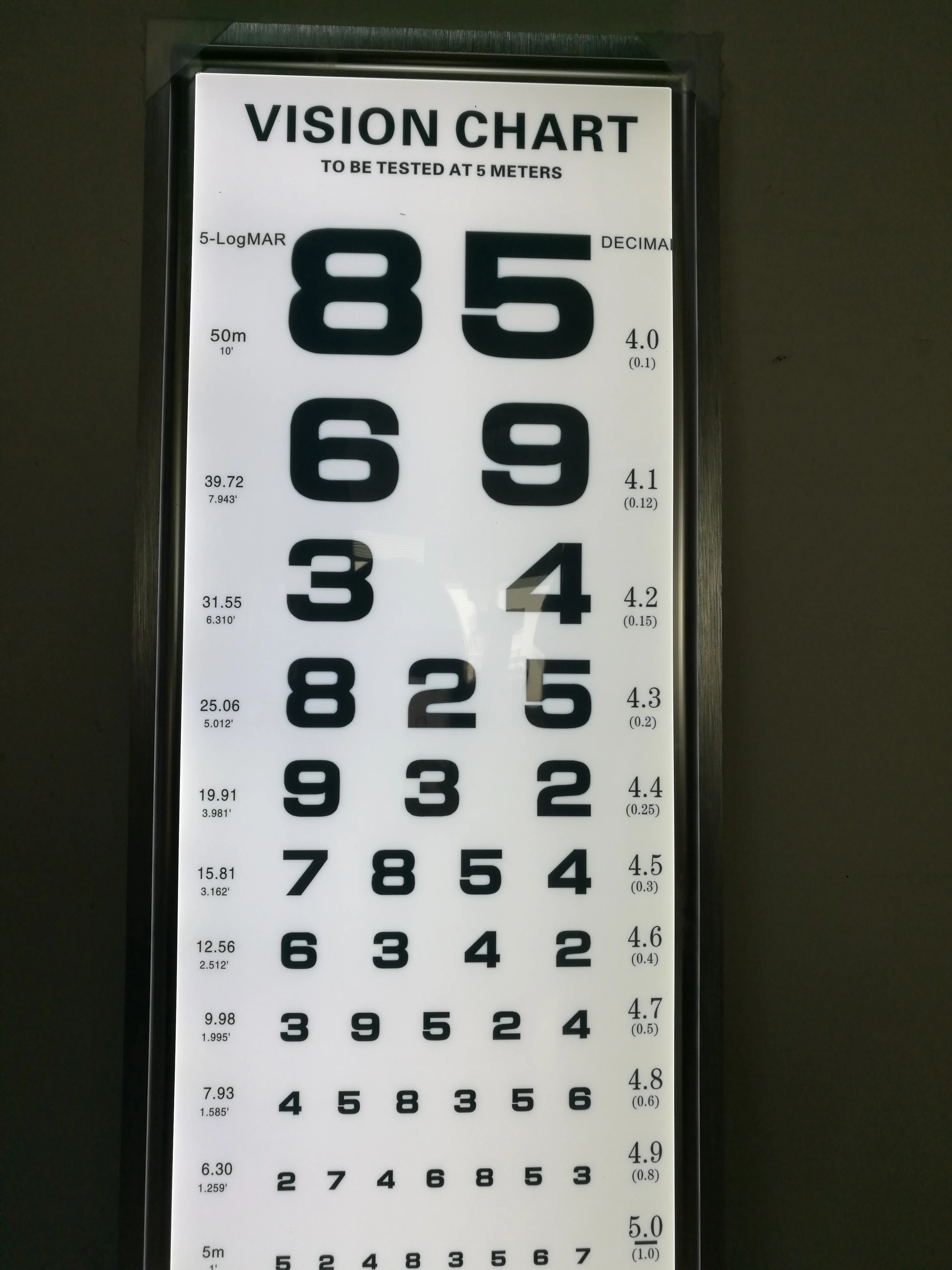 Прибор для измерения фотометрии Φ 5m оптиметрический визуальный тестер Acuity