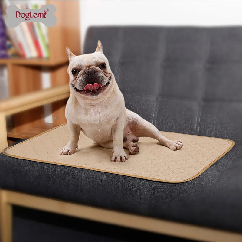 

Solid Color Washable Pet Pee Pad Non-slip Breathable Absorbent Dog Pee Pad Intercotton Training Pee Mattress for Dog