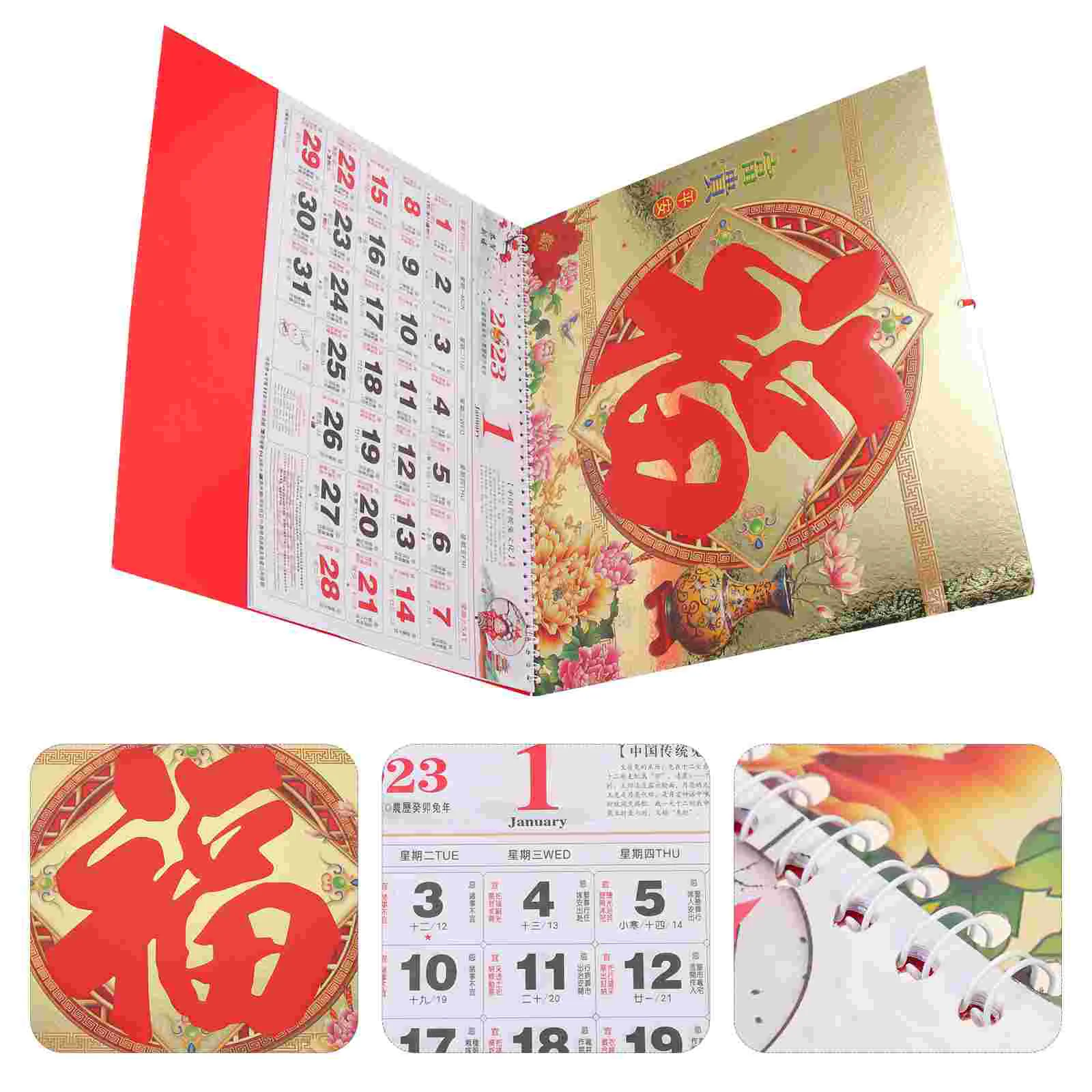 

Calendar Chinese Wall Year Rabbitlunar Planner Daily Hanging The Home Traditional Monthly New Decorative Planning Scheduler