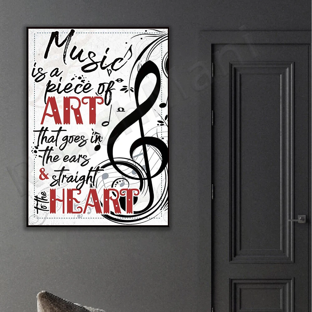 Постер с мотивами музыки постер подарок учителю и пианино мотивом настенное