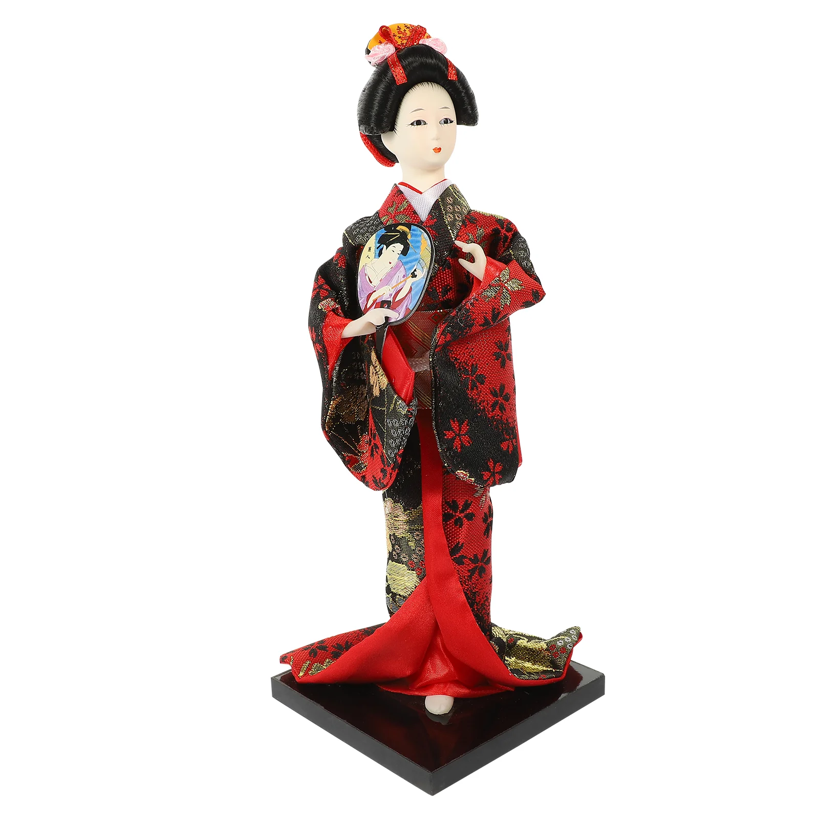 

Japanese Geisha Kimono Figurine Statue Decor Asian Girl Desktop Kokeshi Figure Decoration Sculpture Figurines Maiko Oriental