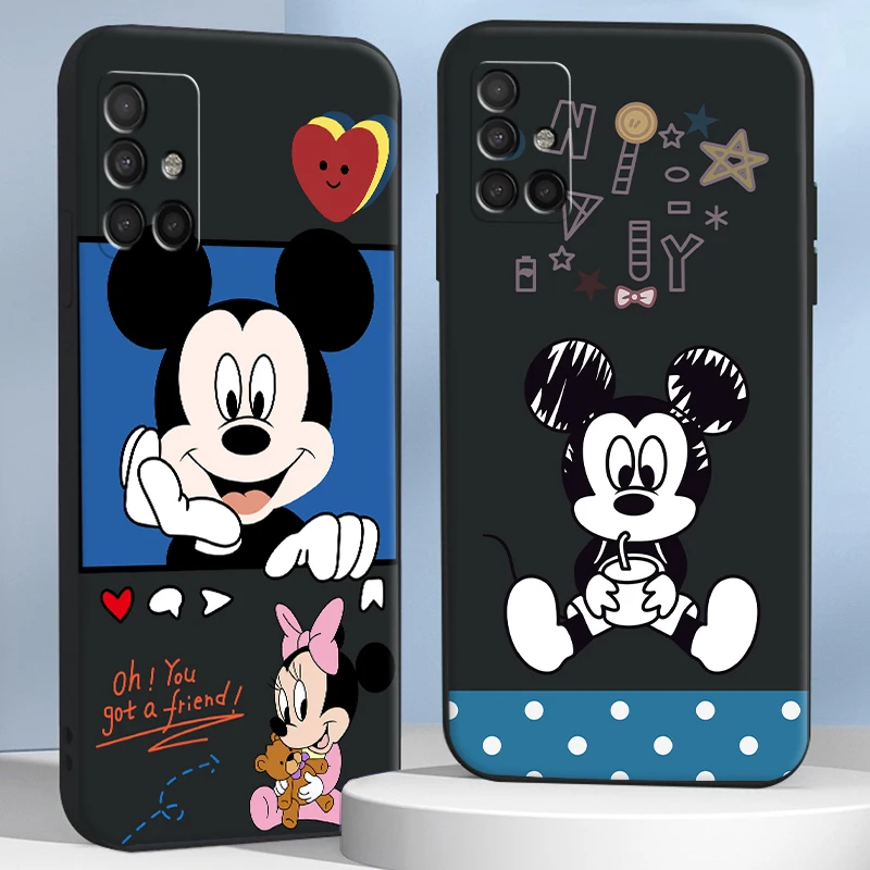 

Чехлы для телефонов Disney с Микки и Минни для Samsung S8 Plus, S9 Plus, S10, S10E, S10 Lite, защитный чехол из ТПУ, роскошный, ультраоригинальный