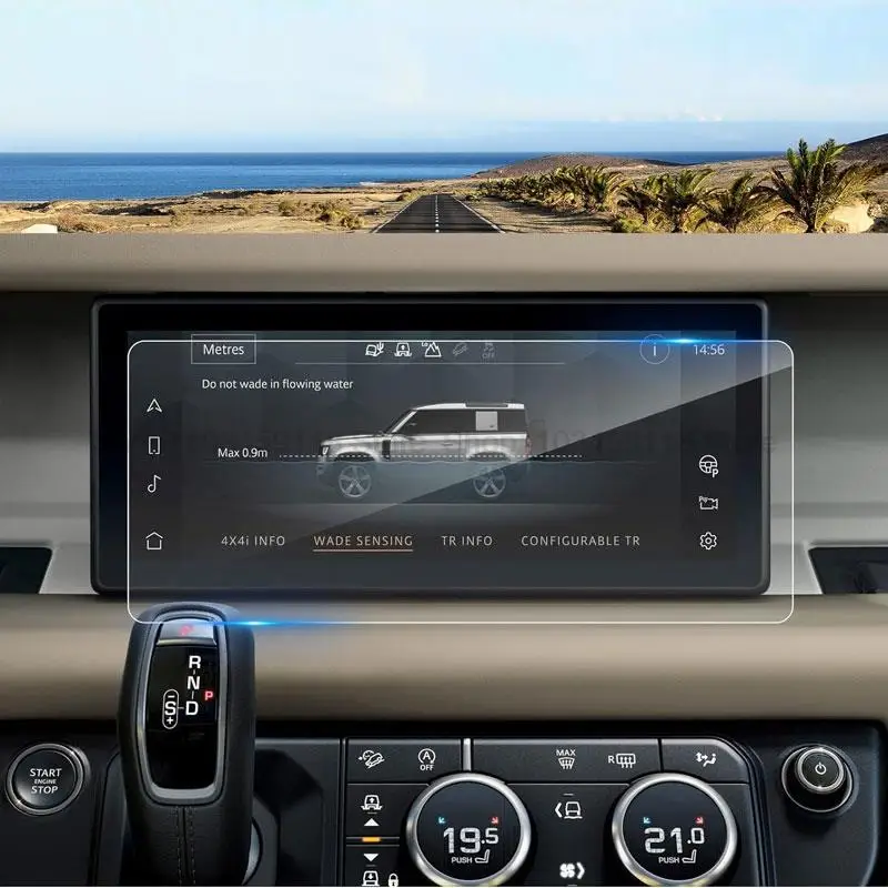 

Защитная пленка из закаленного стекла для Land Rover Defender 90 110 2020 2021 10-дюймовый GPS-навигатор, центральный дисплей с защитой от царапин