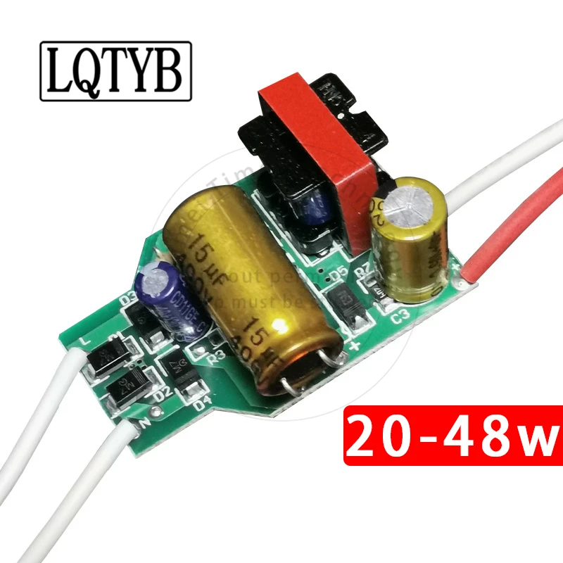 

2pcs High-power LED aircraft board 20-40W non-isolated constant current drive power supply 36-50W built-in power supply