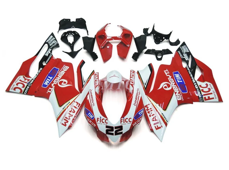 

Комплект обтекателей для мотоцикла Ducati Panigale 899, 1199, 2012, 2013, 2014, комплект кузова из АБС-пластика высокого качества, красного цвета, 22