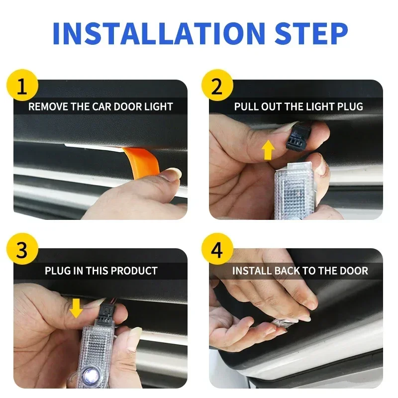 2 шт. автомобильные товары светодиодный лазерный проекционный светильник с