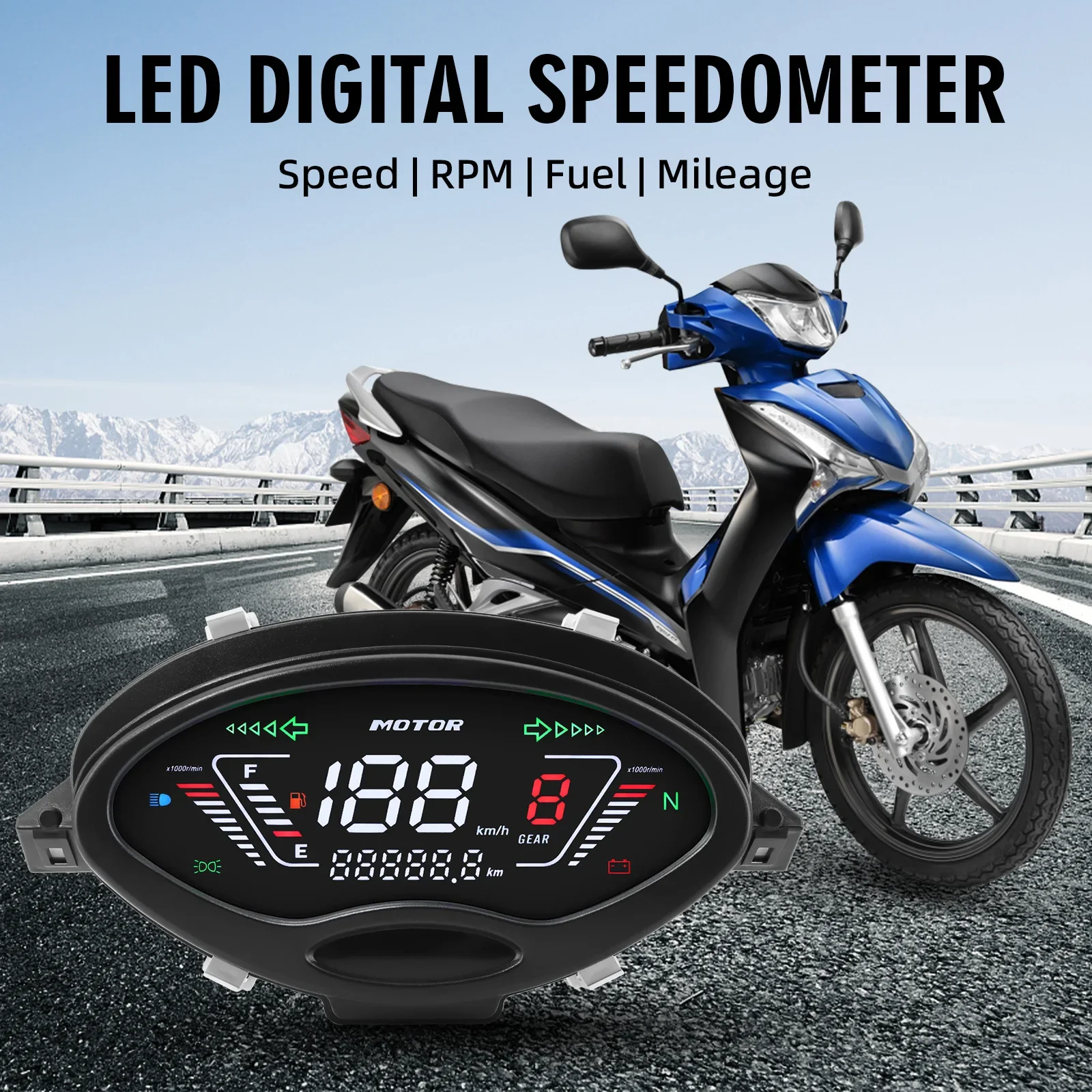 Для Honda Charisma 125 X &amp D Wave 125S инновация NOVA мотоциклетный спидометр мотор приборная