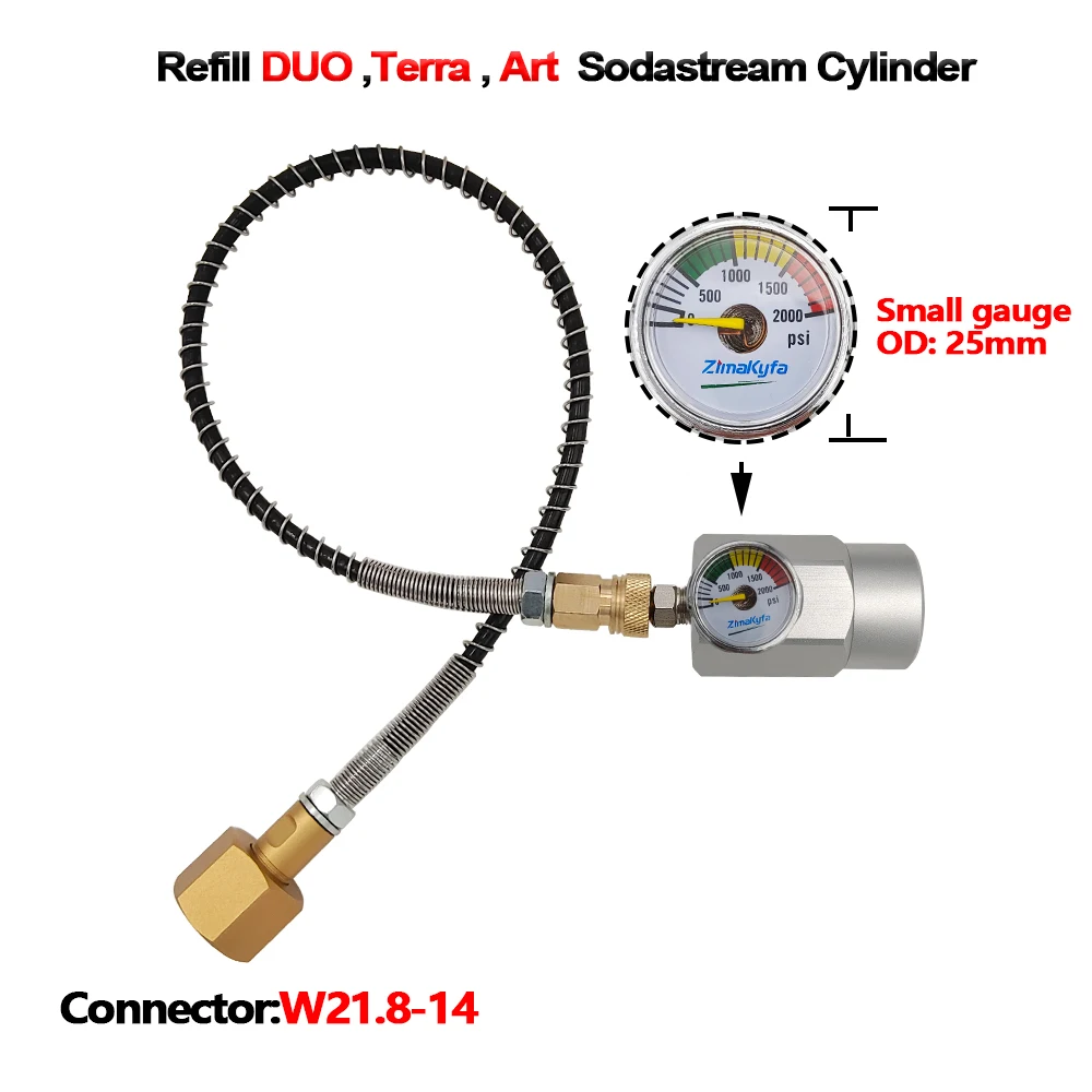 

CO2 Adapter Refill Station Hose Set Carbonator For SodaStream DUO Art Terra Quick Connect Cylinder Tank Carbon Dioxide Inflator