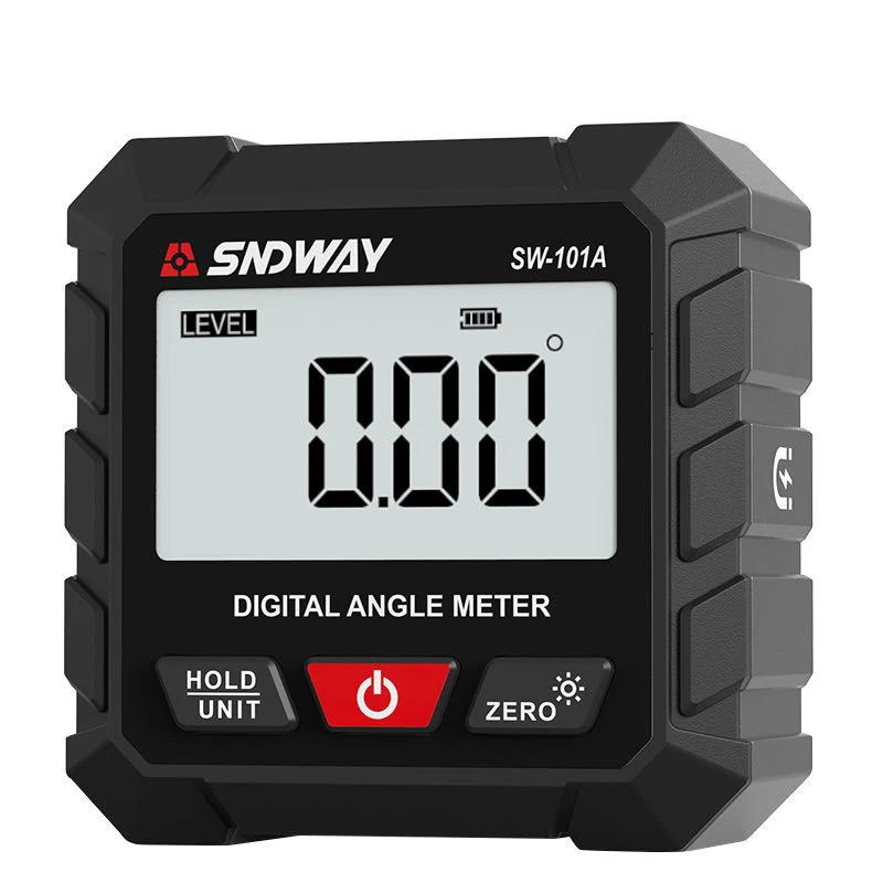 SW-101A Цифровой инклинометр 4-сторонний магнитный 4x90 ° Измерение угла наклона