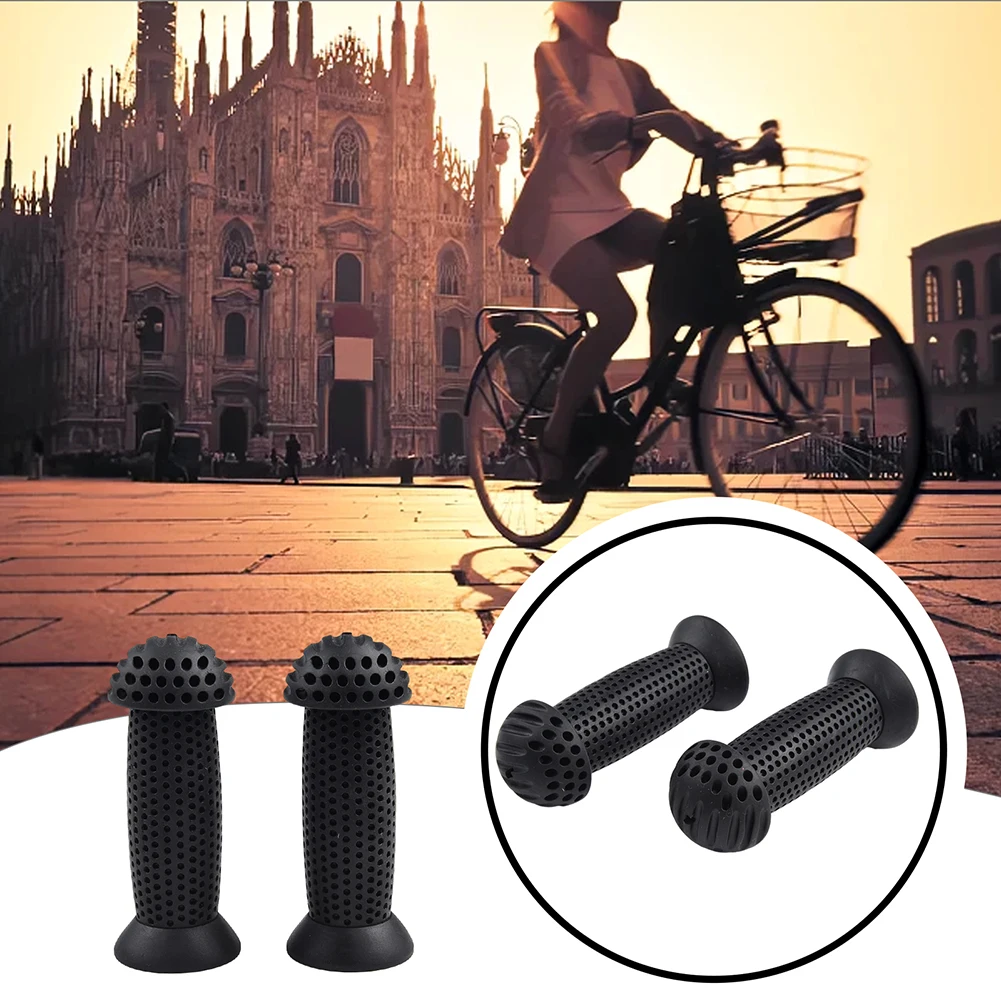 

1 Pair Bike Grips Rubber Grip 10cm Length Anti-slip Texture Design Balance Bike Bike Rubber Grip Comfortable Touch