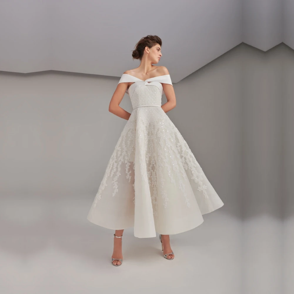 

Qcenkeren Wedding Dresses V Neckline Off the Shoulder Lace Chiffon Women Bridal Gowns Israel Boho ethel rolyn official store