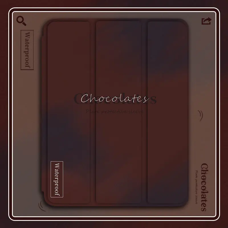 

Retro Literary For iPad Case New Pro 12.9 11 2021 2020 Mini 4 5 6 Three-fold All-inclusive Transparent Air 5 Anti-fall Airbag