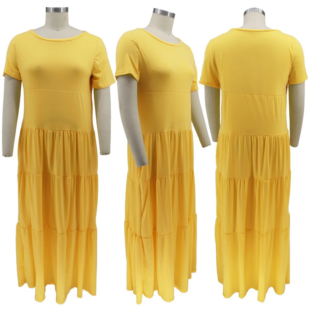 Plus Size 5xl Dresses for Woman Clothing Summer Wholesale Slip v Neck Loose Stretch Elegant Maxi Elegant Dres 3xl 4xl 5xl 6xl