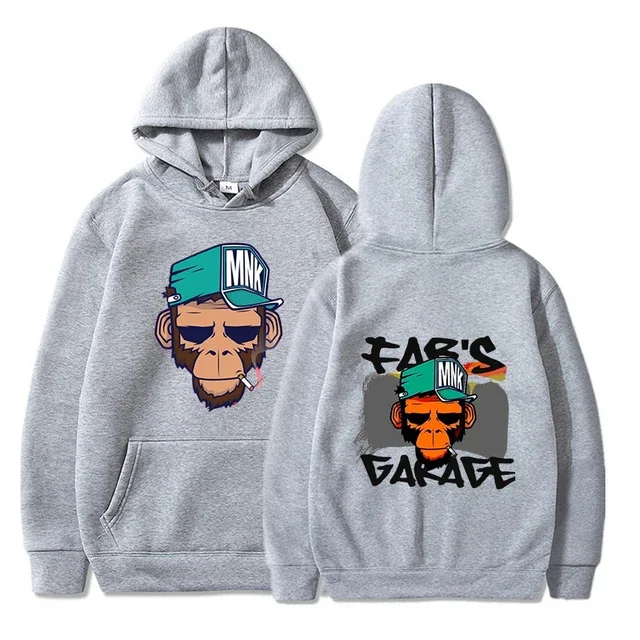 Толстовка с 3d принтом курительной обезьяны Мужская и женская модная