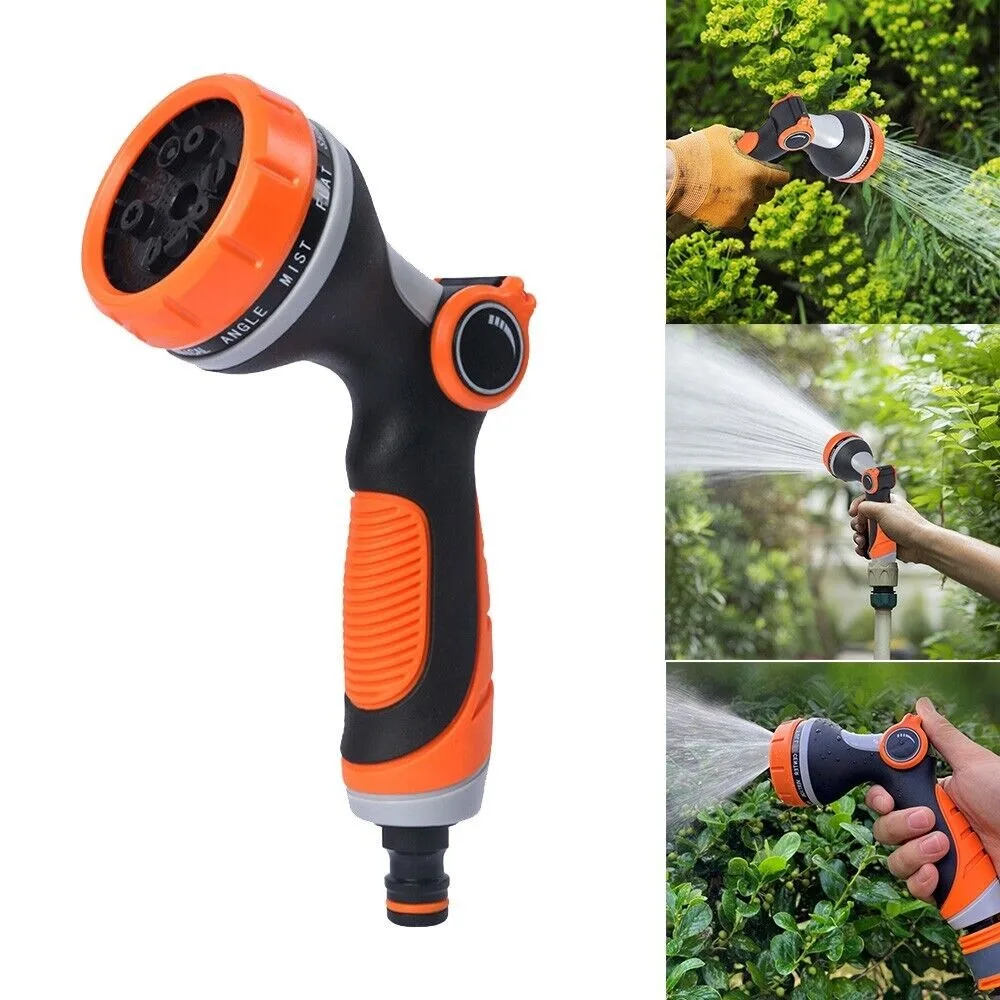 

Comfy Grip Handle 10 Function Wash Water Gun Watering Spray Gun Watering Sprinkler Hose Pipe Nozzle For Garden|Car