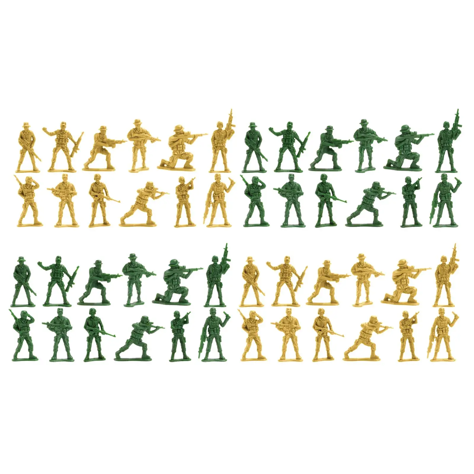 

72 шт., миниатюрные фигурки солдат