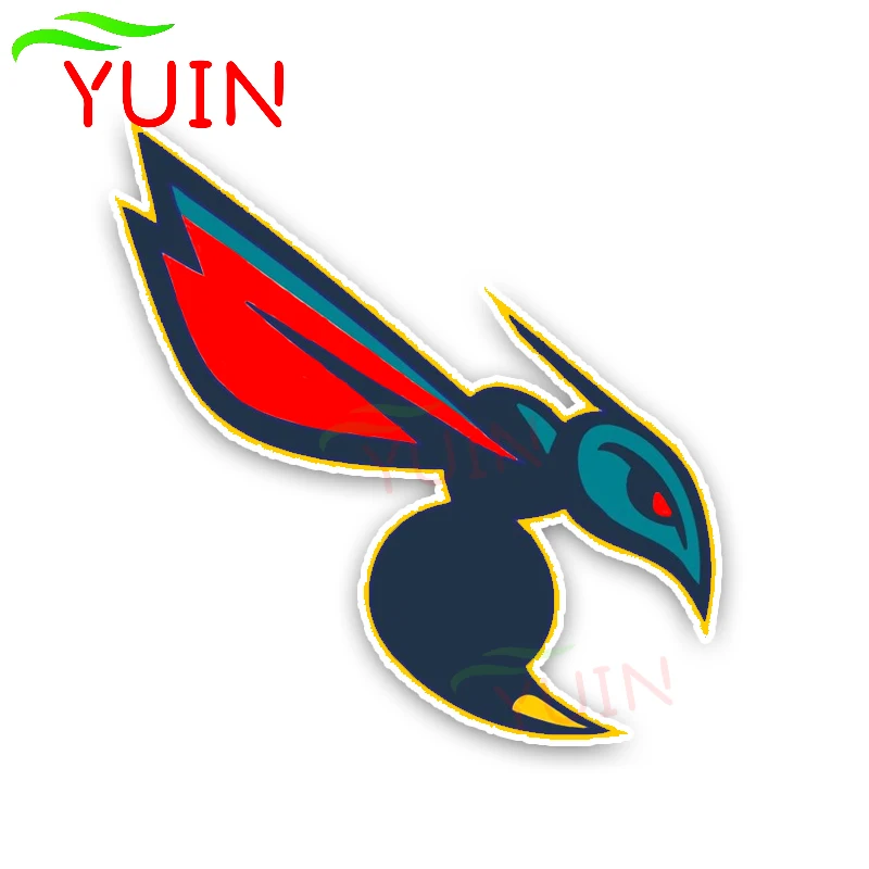 

Lovely Cartoon Hornets Colored Car Sticker Fashion Motorcycle Auto Accessories PVC Bumper Decoration High Quality Decal 14*15cm