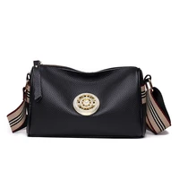 leather lady handbag designer shoulder bag with metal lock new luxury brand tote bag crossbody bags for women