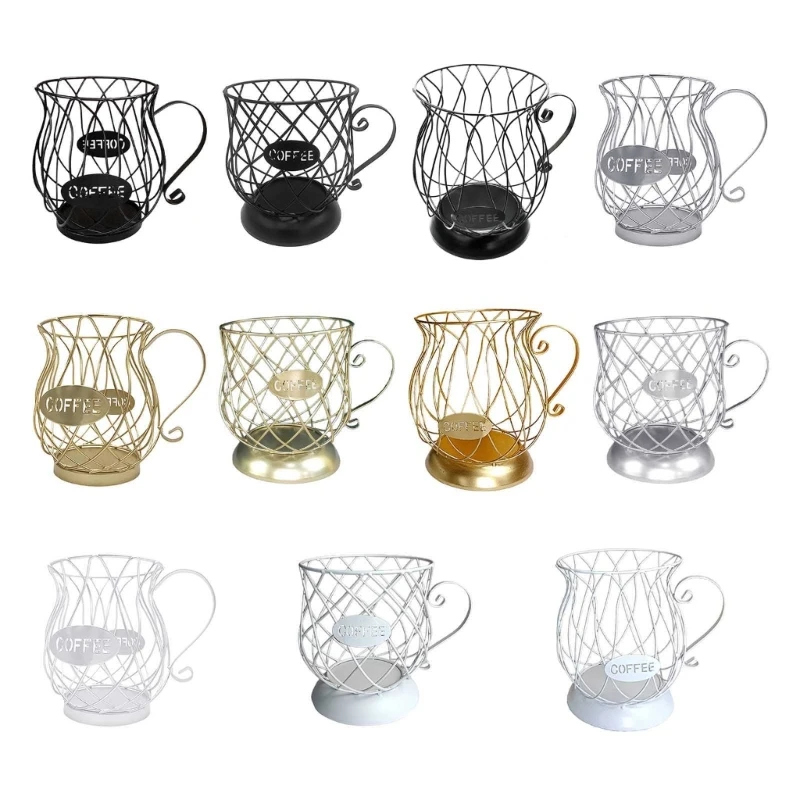 

Coffee Pod Holder Big Capacity Espresso Pod Organizer Holder Espresso Capsule Coffee-Creamer Storage Holder for Cafe-Bar