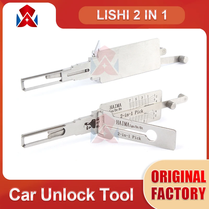 

Original Lishi 2 in 1 Tool HAIMA J6 MIT8 MIT8 MIT9/MIT6 MIT11 MIT11 Decoder for Car Locks Locksmith Repairing Tools