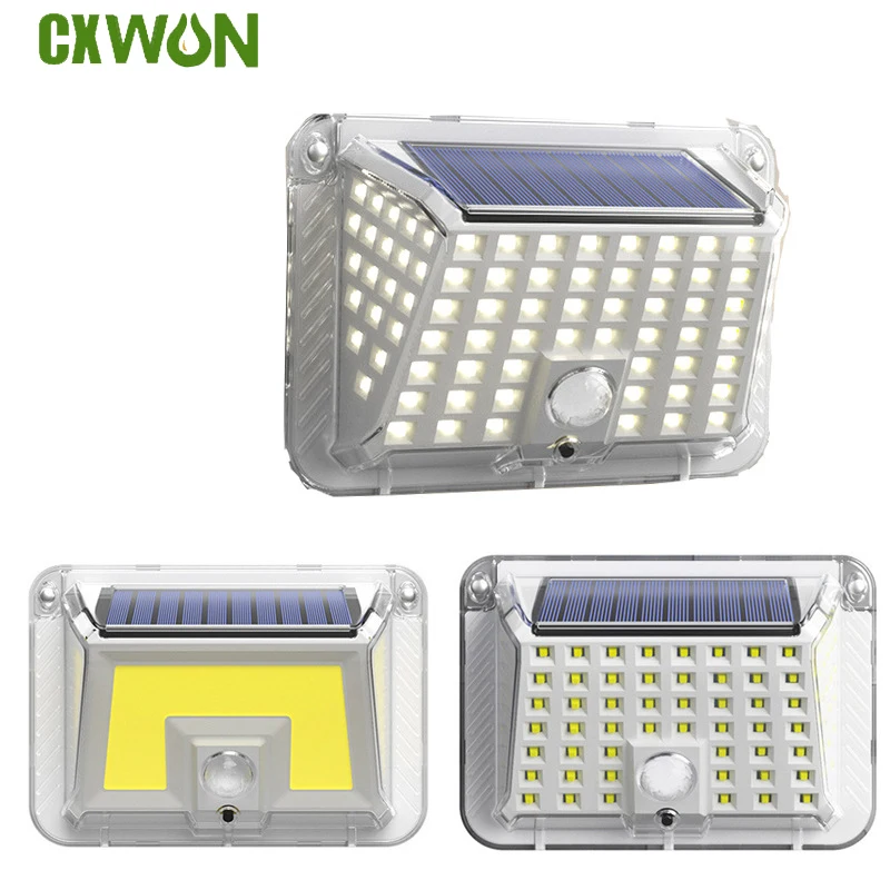 

Solar LED Light Outdoor Wall Waterproof PIR Motion Sensor Solar Lamp 3 Modes Light for Garden Garage Yard Outdoor Lighting